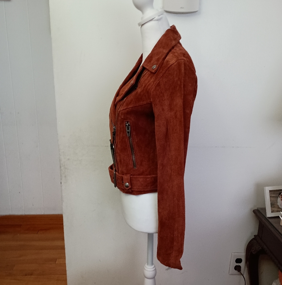 NWT Leather Suede Moto Jacket BLANKNYC XS - Picture 10 of 16